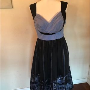 Disney The Haunted Mansion Lavender & Black dress.